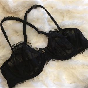 Victoria’s Secret Bra, Unlined Demi, Black, 34B
